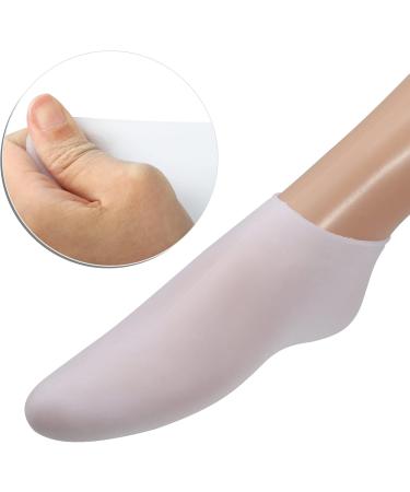 VOCOSTE 1 Pair Moisturizing Gel Socks Cracked Foot Care Protector Ankle Silicone Socks White L Size - Buy Online on GoSupps.com