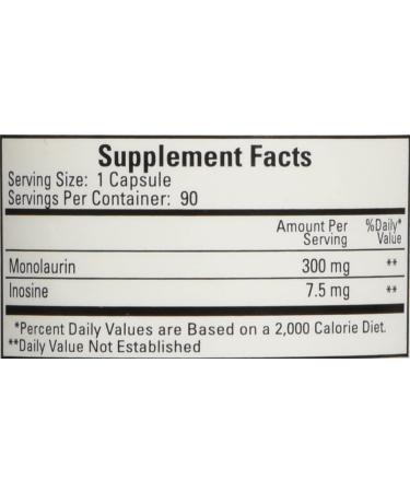 Cardiovascular Research Monolaurin 300 mg - 90 Capsules | Immune Support & Healthy Lifestyle - Buy Online on GoSupps.com