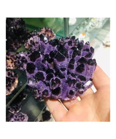 for Natural Crystal Cluster Amethyst Specimen Purple Quartz Stone Raw Crystal Home Decor ERTEYIN 300-400g