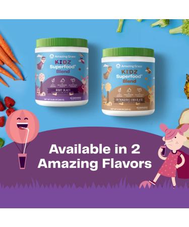 Amazing Grass Kidz Superfood Berry Blast 6.35 oz â€“ Nutrient-Rich Kids' Supplement - Buy Online on GoSupps.com