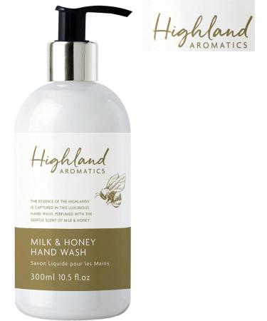 Highland Aromatics Fine Liquid Handwash Milk and Honey 300ml Pump Action Bottle - Buy Online on GoSupps.com