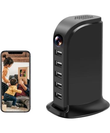 Musoumars Hidden Camera Detector USB Charger Video Recorder WiFi USB Hub 1080P HD Wireless Security Cameras Indoor Nanny Cam with Motion Detection for Home Office Video