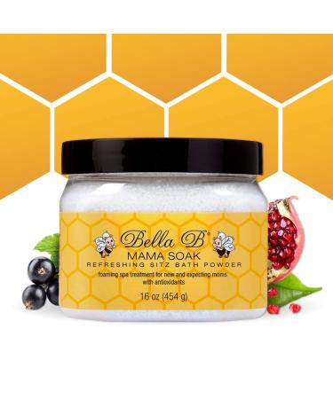 BELLA B Mama Soak 16 oz - Sitz Bath Soak For Postpartum Care - After Birth Care Made with Natural Ingredients - Helps to Heal and Reduce Swelling