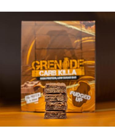 Buy Grenade Carb Killa High Protein Low Sugar Candy Bars - Fudged Up (12x60g Pack of 6) - International Shipping Available - Buy Online on GoSupps.com