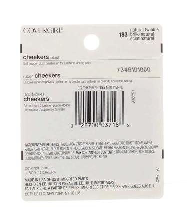CoverGirl Cheekers Blush Natural Twinkle 183 - 0.12 oz (Pack of 2) - Buy Online on GoSupps.com