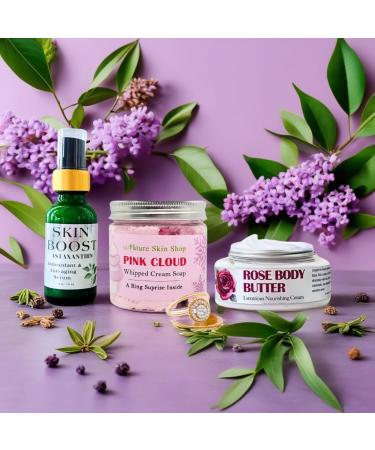 Jewelry Whipped Soap Body Wash Shower Bath & Shave Cream RING REVEAL inside! (Pink Cloud) - Buy Online on GoSupps.com