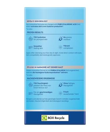 Nivea Hydra Skin Effect Set Daily & Night Care with Pure Hyaluron for 72H Moisture | 100ml Regenerating Gel Cream & Wake-up Gel - Buy Online on GoSupps.com