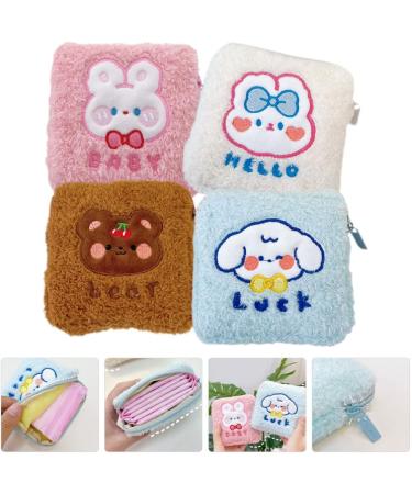 COHEALI Sanitary Napkin Storage Bag - Portable Menstrual Pad Holder for Purse - 4pcs Set for Teen Girls and Women - Zipper Closure - Buy Online on GoSupps.com