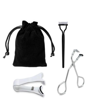 4 PCS Lash Curler Kit for Women Includes Magnetic Eyelashes with Applicator Eyelash Comb Mini Eyelash Curler and Storage Bag Professional Volumizing Lash Lift Kit for Home Travel Uses