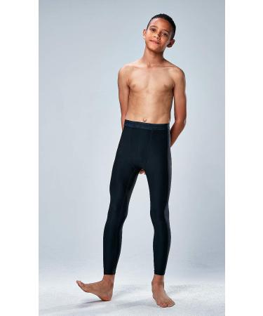 DEVOPS 2 Pack Youth & Boys Thermal Compression Baselayer Set - Fleece Lined Pants & Long Sleeve Top - Medium - Black/Charcoal - Buy Online on GoSupps.com