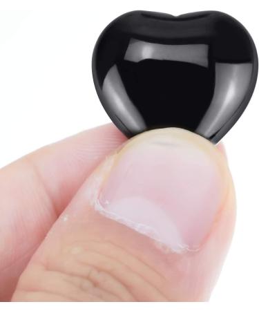 Marrywindix 15-Pack 0.8 Black Obsidian Heart Worry Stone Set - Healing Crystal for Chakra Balancing & Reiki - Buy Online on GoSupps.com