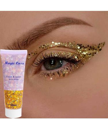 Hair Gel Body Gel Face Gel for Body and Face Hair Nail Body Gel Sparkling Body Gel for Women Fulenyi Gold 2# - Buy Online on GoSupps.com