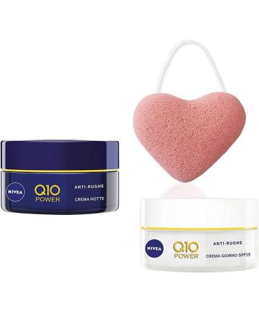  NIVEA NIVEA Q10 Anti-Wrinkle Power Set Skincare with Extra Firming Anti-Wrinkle Day Face Cream 50ml and Extra Regenerating Night Face Cream 50ml NIVEA Soft Moisturizing Cream for Body Face and Hands 25g - Buy Online on GoSupps.com