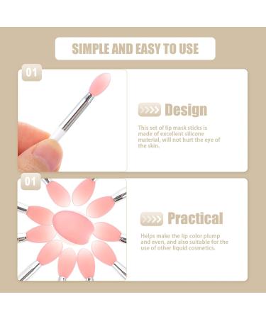 FRCOLOR 2 Sets Lip Brush Silicone Lipstick Brush Lip Brush Applicator Bulk Eyeshadow Brush Lip Lip Disposable Lipstick Stick Make up Luster Silica Gel - Buy Online on GoSupps.com