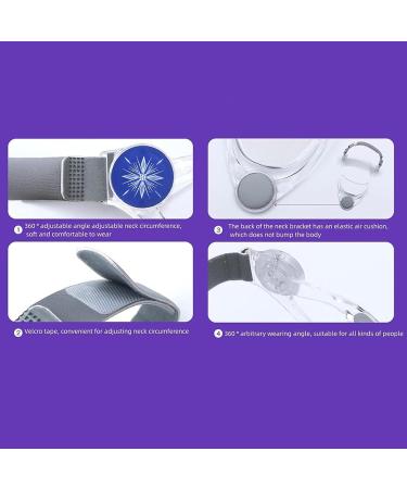 Cervical Neck Traction Device 360 Rotation Adjustment Neck Corrector Folding Design Easy to Carry Neck Immobilizer Simpler and More Beautiful - Buy Online on GoSupps.com