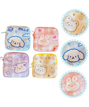 Ultechnovo 4-Piece Women's Travel Bandages & Tampon Bag - Portable Nylon Storage for Girls - Buy Online on GoSupps.com