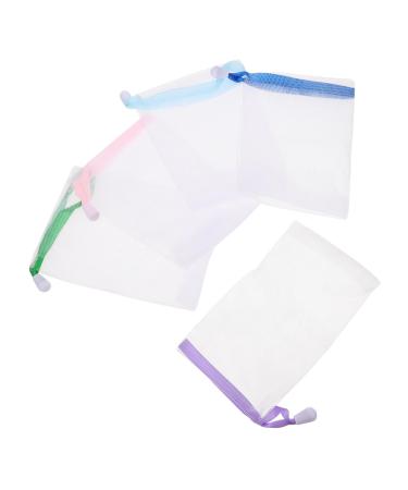 Ipetboom 20pcs Soap Mesh Bag Facial Tool Multipurpose Soap Bags Face Cleaning Tool Cleaning Sponge Facial Cleaning Tool Mesh Gloves Soap Saver Pouch or Cleansing Bath Ball