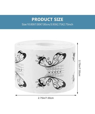 Lurrose 1Roll Nail Paper Holder Manicure Guide Sticker Nail Stickers for Acrylic Nails Nail Tips Guide Stickers for Nails Manicure Tool Rectangle The Flowers White Hardened self-Adhesive - Buy Online on GoSupps.com