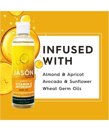 Jason Natural Cosmetics Pure Beauty Oil 5 000 IU Vitamin E Oil - 4 fl oz(2 - Buy Online on GoSupps.com