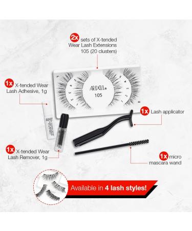 Shop Ardell X-Tended Wear Lash System 105 | Long-lasting & Beautiful Lashes - Worldwide Shipping - Buy Online on GoSupps.com