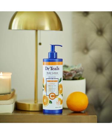 Dr. Teal's Glow & Radiance Vitamin C Body Lotion - Citrus Essential Oils | 18oz - Buy Online on GoSupps.com
