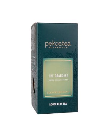 PekoeTea Edinburgh The Orangery Tea - Chinese White & Green Tea with Orange Luxury Signature Blend - Loose Leaf Tea 40g Box