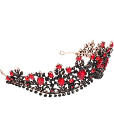 Elegant Lurrose Antique Green Crystal Crown - Vintage Bridal Headgear & Jewelry for Weddings - Princess Queen Diadem - Buy Online on GoSupps.com