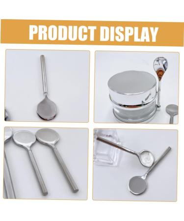 Didiseaon Eye Cream Stick Cosmetic Spoon Tools for Skincare Beauty Scoop Make up Spoon Spoon Moisturizer Applicator Spoon Makeup Spoon Round Head Zinc Alloy Product 5.00X1.50X0.30CM Silver - Buy Online on GoSupps.com