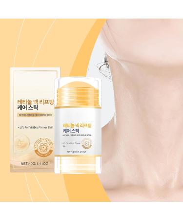 Retinol & Collagen Neck Care Stick Texture Refinement Portable Use Long-Lasting Hydration Suitable for All Skin Types 1.41oz / 40g - Buy Online on GoSupps.com