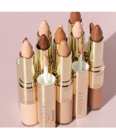Wander Beauty Dualist Matte and Illuminating Concealer in Tan - Full Coverage Concealer for Brightening, Firming, and Hydrating Under Eyes - Buy Online on GoSupps.com