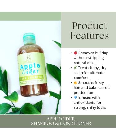 Apple Cider Vinegar Renew Shampoo - Deep Cleansing Removes Build-Up & Nourishes Hair - Best International Shipping - Buy Online on GoSupps.com