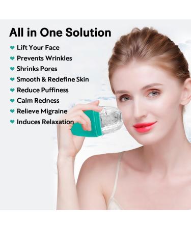 LATME Ice Cube Roller for Face & Eyes | Reusable Silicone Mold | Ultimate Face Massager for Puffiness Migraine Relief & Perfect Women's Gifts - Buy Online on GoSupps.com
