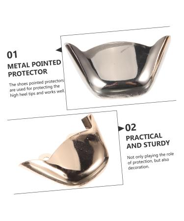 3 Pairs High Heel Toe Caps - Premium Repair Kit for Pointed Toe Boots & Heels - Metal Covers for Shoe Protection - Buy Online on GoSupps.com