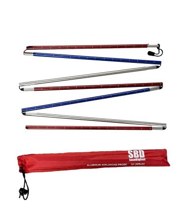 SnowBigDeal American Avalanche Probe - 10 Feet (305cm) - Red, White, Blue