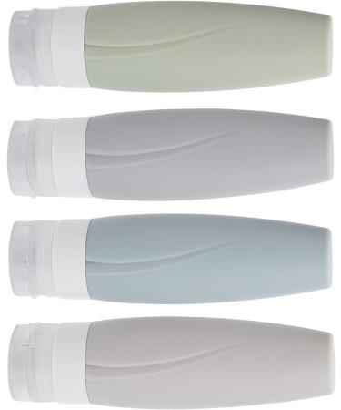 Silicone Refillable Travel Bottle Large Wide Mouth Design Leakproof Cap Small Size for Shampoo Body Wash and More (60ml) - Buy Online on GoSupps.com