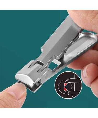 HCHGJKN Nail Clippers Professional Nail Clippers Stainless Steel Nail Cutter Toenail Fingernail Manicure Trimmer Toenail Clippers Pedicure Tool(Schwarz) Black - Buy Online on GoSupps.com