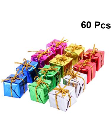 60pcs Box Mini Boxes Christmas Decorations Christmas Decoration Gifts Christmas Tree Baubles Tree Gift Boxes Ornaments Christmas Ornaments Top Hat Gingerbread Small - Buy Online on GoSupps.com