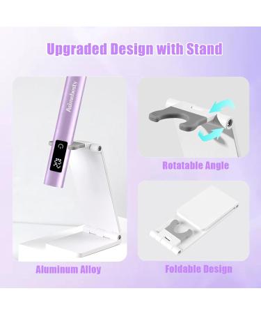 Asimebesty UV Lamps for Gel Nails Mini Handheld UV LED Nail Lamp with Stand Portable Rechargeable Nail Dryer with LED Screen 20/60/90S Timer Flash Cure UV Nail Lamp for Fast Drying Violet - Buy Online on GoSupps.com