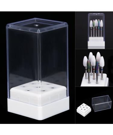 7 Big Holes Storage Organizer Box for Nail Tools | Display & Organize Nail Polishing & Drilling Heads | Essential At-Home Nail Grinding Accessories - Buy Online on GoSupps.com