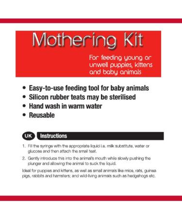 Mikki Dog Puppy Cat Kitten Mothering Kit Feeding and Medicine Syringe for Young /Unwell Animals Rearing set - Buy Online on GoSupps.com