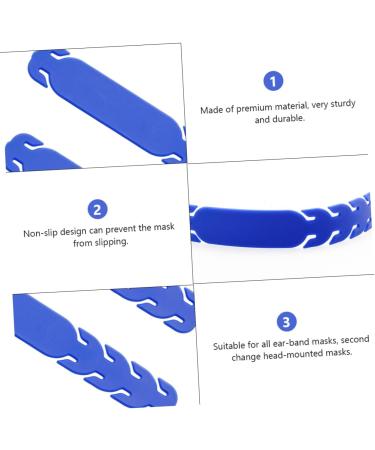JECOMPRIS 10ST Ear Cable Extension Buckle - Silicone Rubber Mask Strap Enhancer & Ear Protection Hook - Replacement Clip & Elastic Holder (11x1.8cm) - International Shipping - Buy Online on GoSupps.com