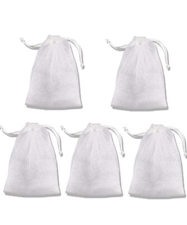 Wicemoon Soap Mesh Bag Foaming Net Double Layer Bubble Foam Net Soap Blister Mesh Sponge Soap Storage Pouch Bathroom Accessories