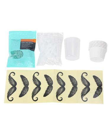 Nose wax set for simple and safe hair removal painless and effective with waxing double-sided nose hair removal puller for nose and eyebrows leaves the
