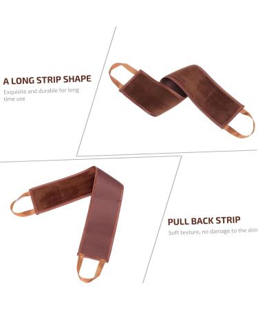 1 Pc back applicator sunscreen tape tan glove applicator tanning lotion tanning oil strip Body cleansing tool back wiping belt oil painting belt flocking Brown - Buy Online on GoSupps.com