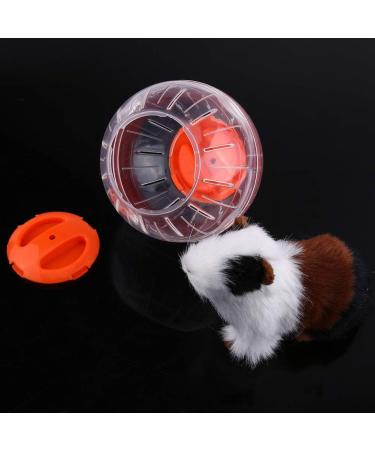 YOUTHINK Hamster Ball 12cm Plastic Pet Rodent Mice Gerbil Jogging Ball Hamster Toy (Orange) Transparent - Buy Online on GoSupps.com