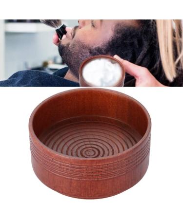 Angrek Wood Shaving Soap Bowl Cup - Round Shaving Shell for Men | 8.3x4cm | Ideal for Foam & Cream Soap - Buy Online on GoSupps.com