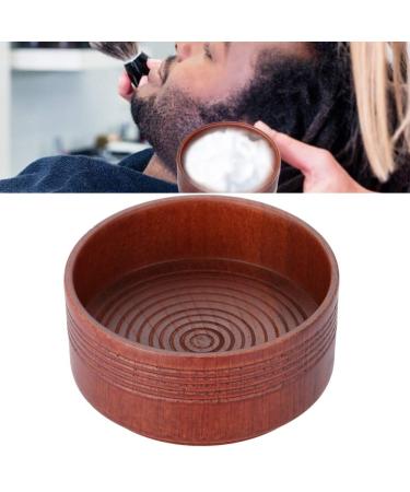 Wooden soap dish shaving bowl professional barber's valet