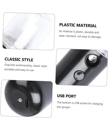Gogogmee 1pc Portable Humidifier Air Mister for Essential Oils Diffuser for Hand Facial Mister Black Plastic - Buy Online on GoSupps.com