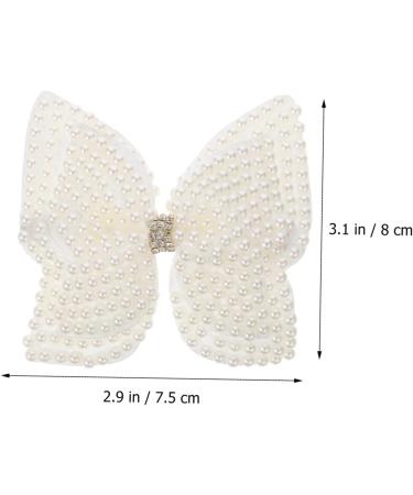 FRCOLOR Metal Hair Barrettes rhinestone pearl hair clip french barrettes vintage snap barrette s hair bows pearl hair clips hair bows for s metal snaps white wedding Straight Hair - Buy Online on GoSupps.com