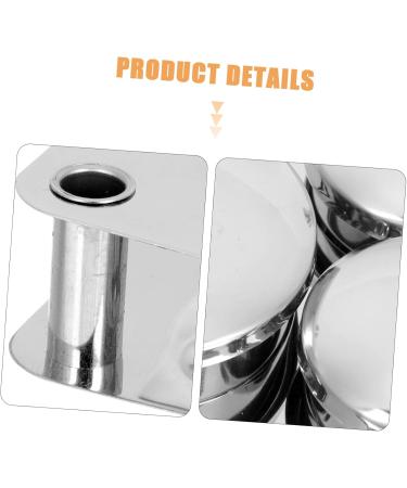 Tovinanna Stainless Steel Cup Container Set with Lid - Manicure Holder Tray & Cleaning Cup - Rustproof Mini Dapping Dish - Buy Online on GoSupps.com